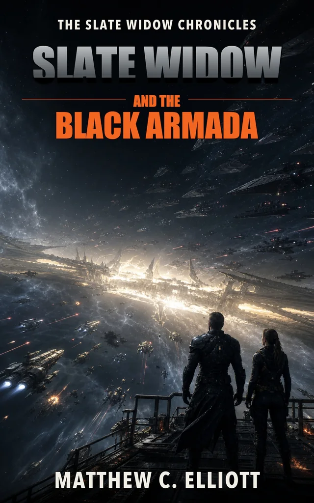 Cover of Slate Widow and the Black Armada by Matthew C. Elliott